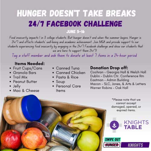 24/7 Facebook Challenge flyer.